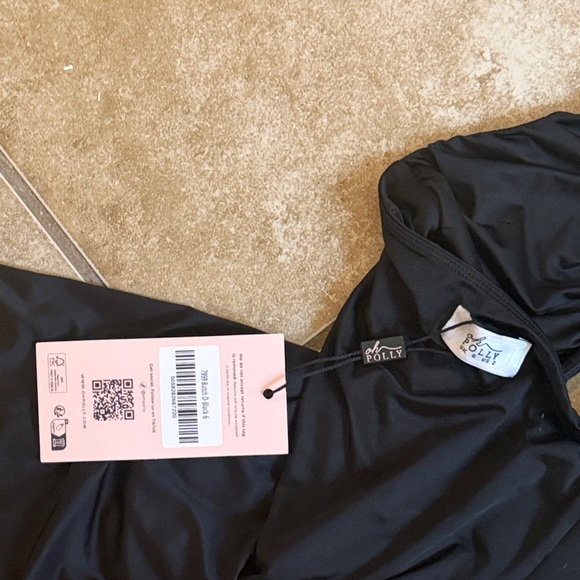 Halter Plunge Mini Dress - Black - Picture 3 of 4